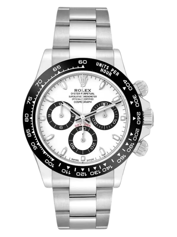 Rolex Cosmograph Daytona 40mm Panda White Dial